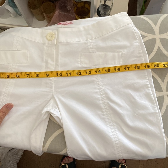 Axara Paris White Bell Bottom Pant Size 10 - Picture 11 of 12